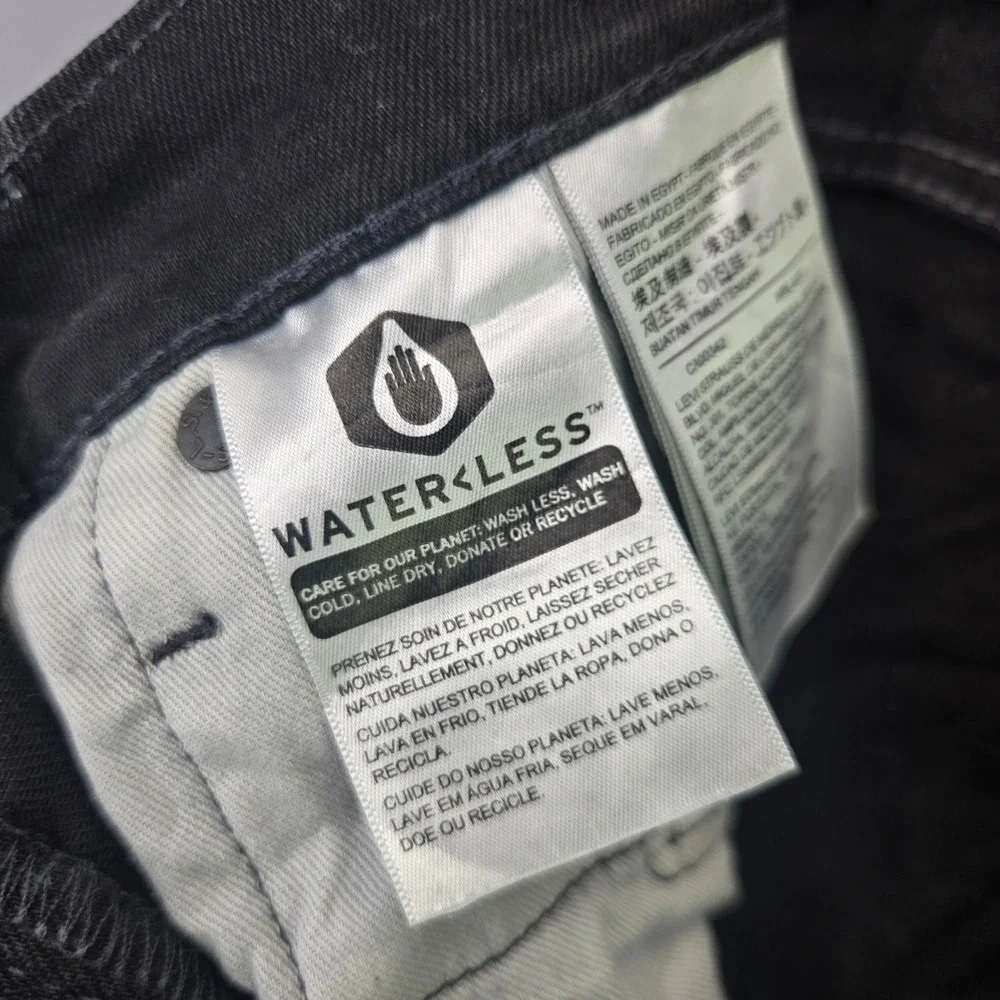 Levi's Jeans 511 Slim Fit 34x30 Black Denim WaterLess Mens Pants Casual